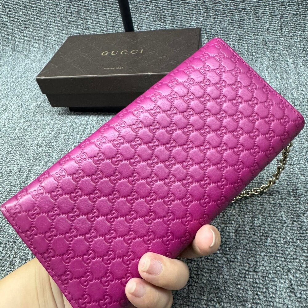 Gucci Leather Wallet on Chain 268-080625 - Picture 2 of 12